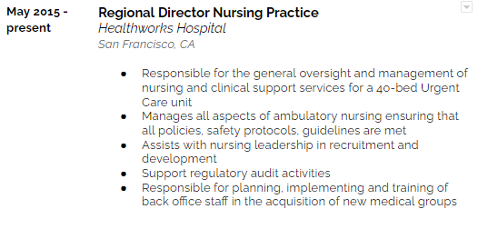 best nursing resume examples