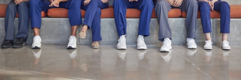 shoes with scrubs