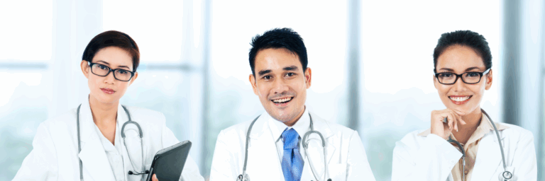 Group of Smiling nurse