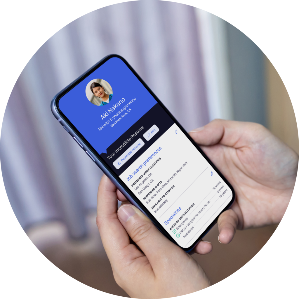 Generate a resume with our Resume Wizard tool in our app